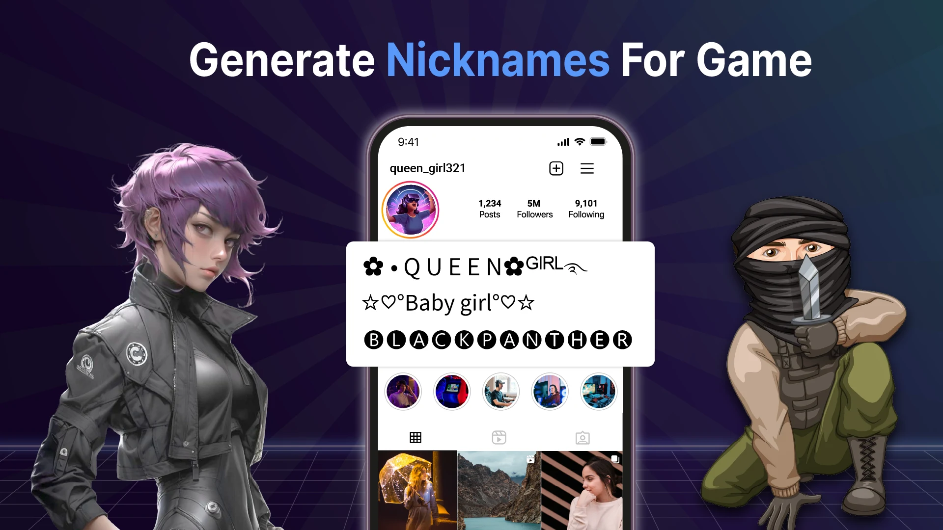 Nickname Generator for Gamer screenshot